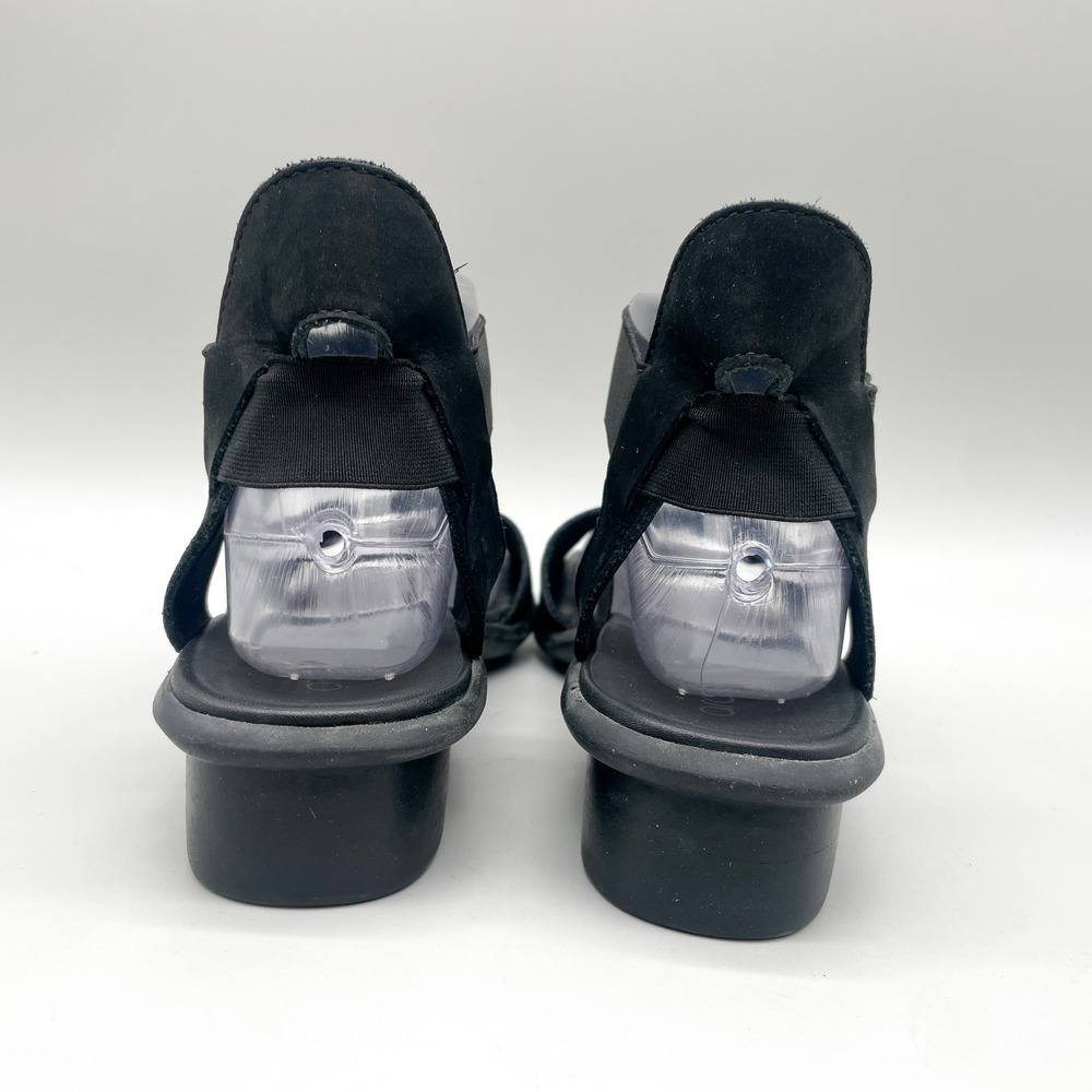 Arche Womens 40 9 Satia Cross Strap Sandals Black Nubuck Minimalist Gorpecore - Picture 5 of 11